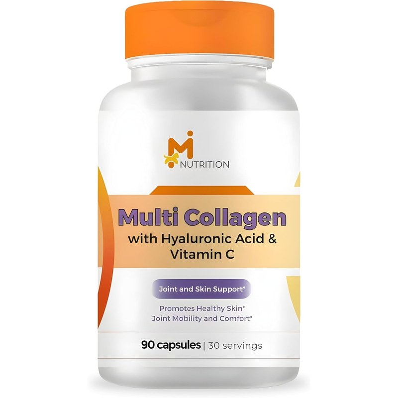 M Nutrition Multi Collagen with Hyaluronic Acid and Vitamin C — joint and skin support, 90 capsules