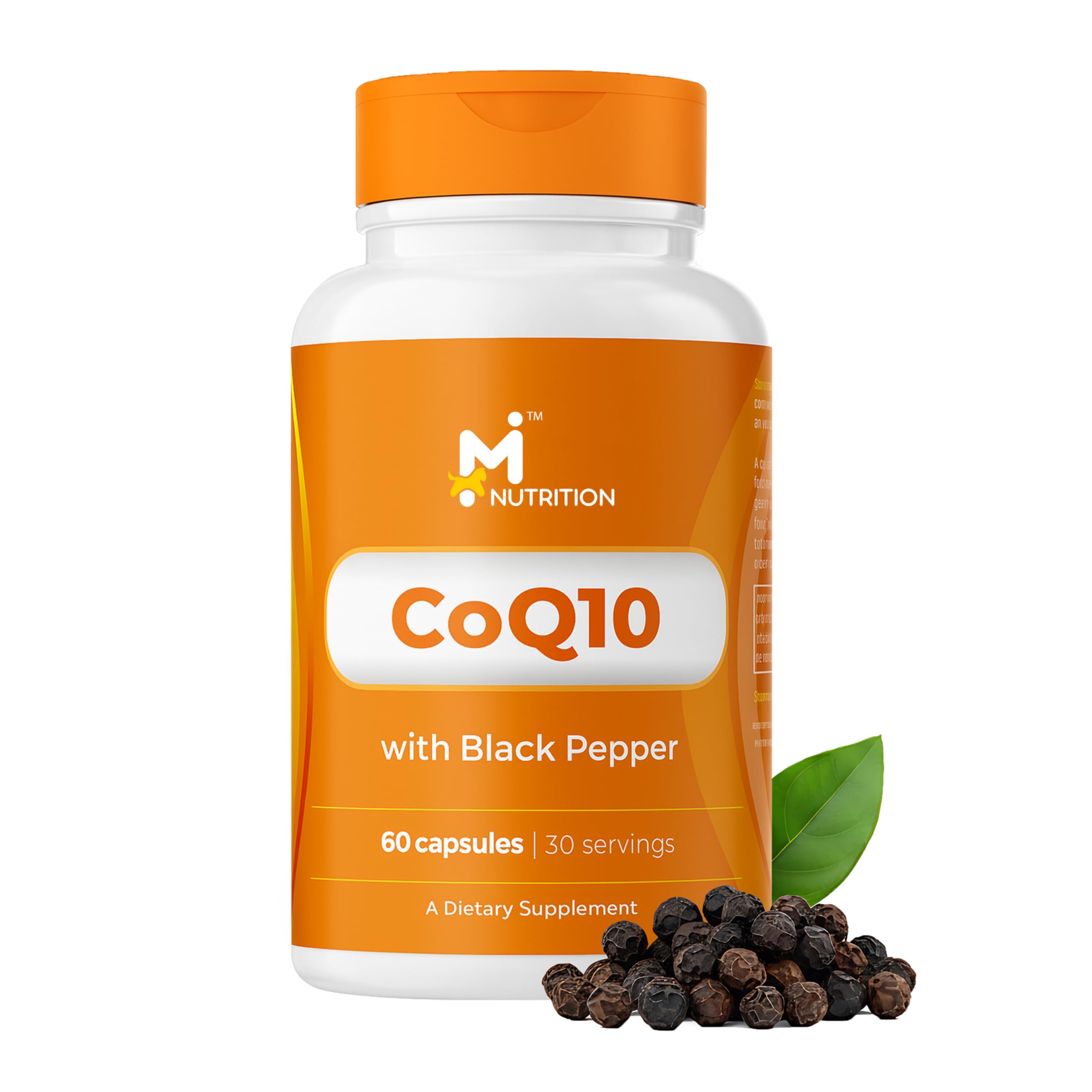 M Nutrition CoQ10 with Black Pepper supplement